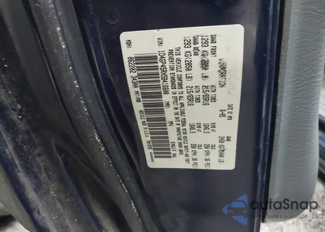 2005 Dodge Caravan Sxt из США, поврежденный, VIN 1D4GP45RX5B416600